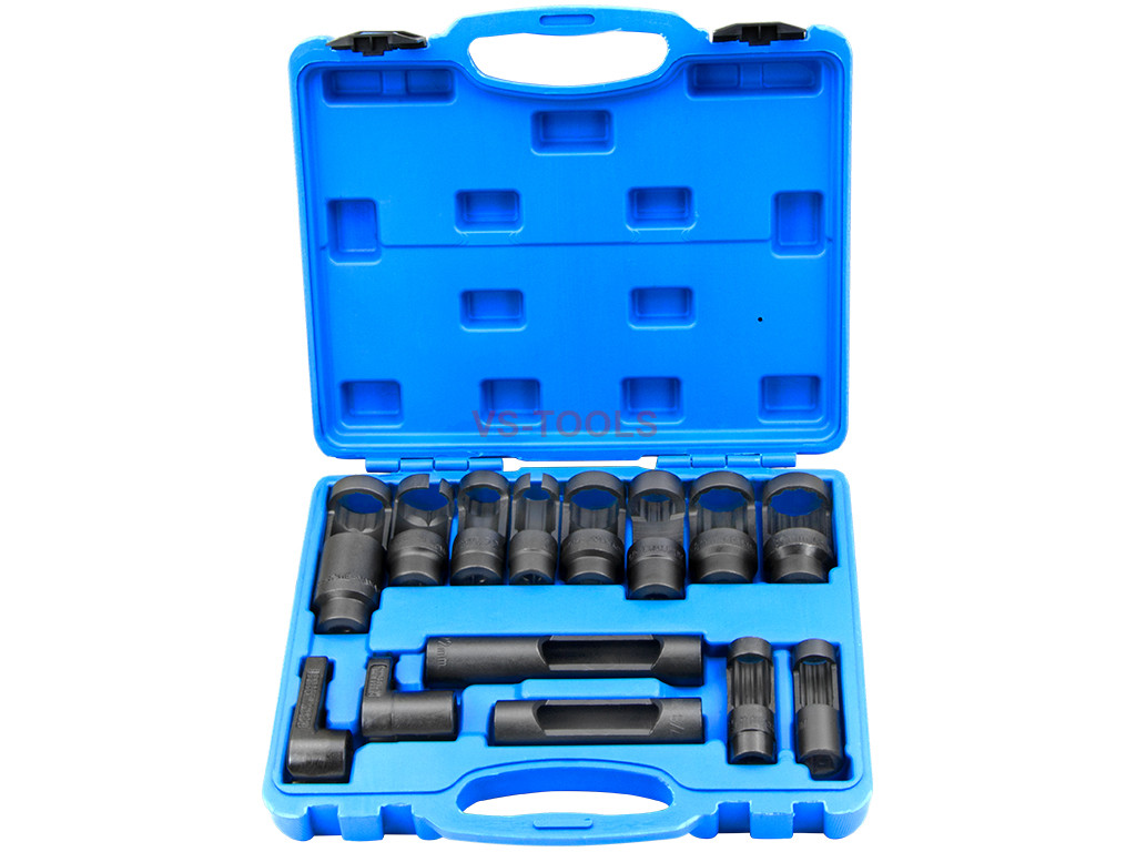 14pcs Oxygen O2 Sensor Diesel Fuel Injector Solenoid Wrench